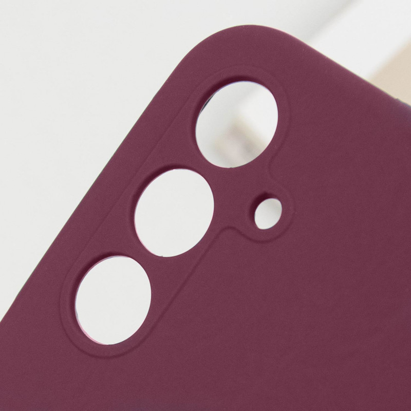 Купить Чехол Silicone Cover Lakshmi Full Camera (AAA) для Samsung Galaxy A36 5G (Бордовый / Plum) на vchehle.ua