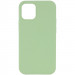 Чехол Silicone Case Full Protective (AA) NO LOGO для Apple iPhone 12 Pro / 12 (6.1") (Мятный / Mint)