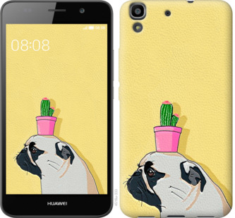 

Чехол Мопс с кактусом для Huawei Y6 795823