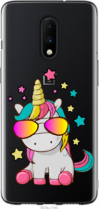 Чехол Единорог в очках для OnePlus 7
