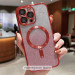 Фото TPU чехол Delight case with Magnetic Safe с защитными линзами на камеру для Apple iPhone 16 Plus (6.7") (Красный / Red) на vchehle.ua