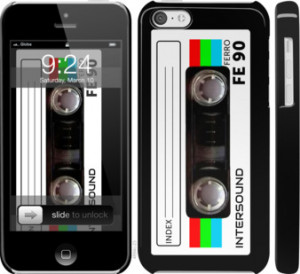 Чехол Кассета с90 для iPhone 5c