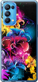 

Чохол Абстрактні квіти на Oppo Reno5 Pro 1634198