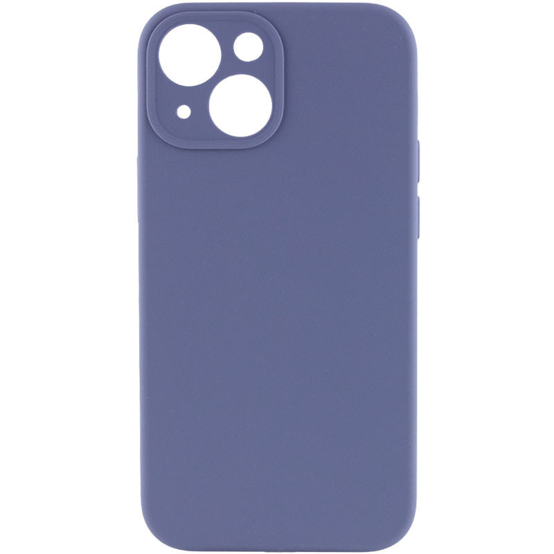 Чохол Silicone Case Full Camera Protective (AA) NO LOGO на Apple iPhone 14 (6.1") (Сірий / Lavender Gray)