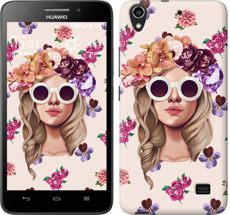 

Чохол Дівчина з квітами v2 на Huawei Honor 4 Play 190425