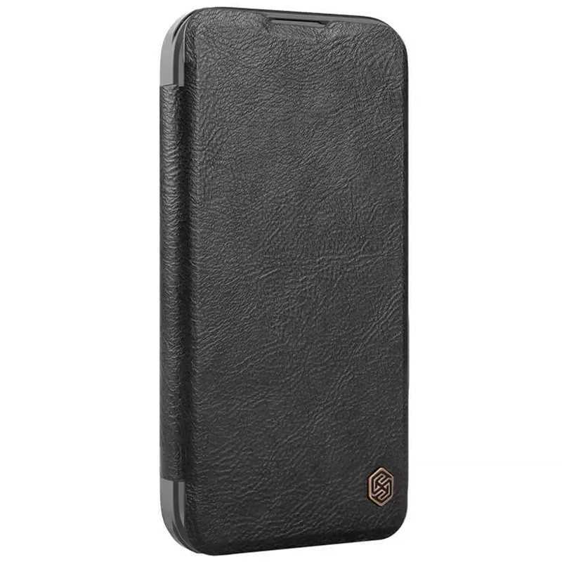 Шкіряний чохол (книжка) Nillkin Qin Prop для Apple iPhone 16 (6.1") (Black)