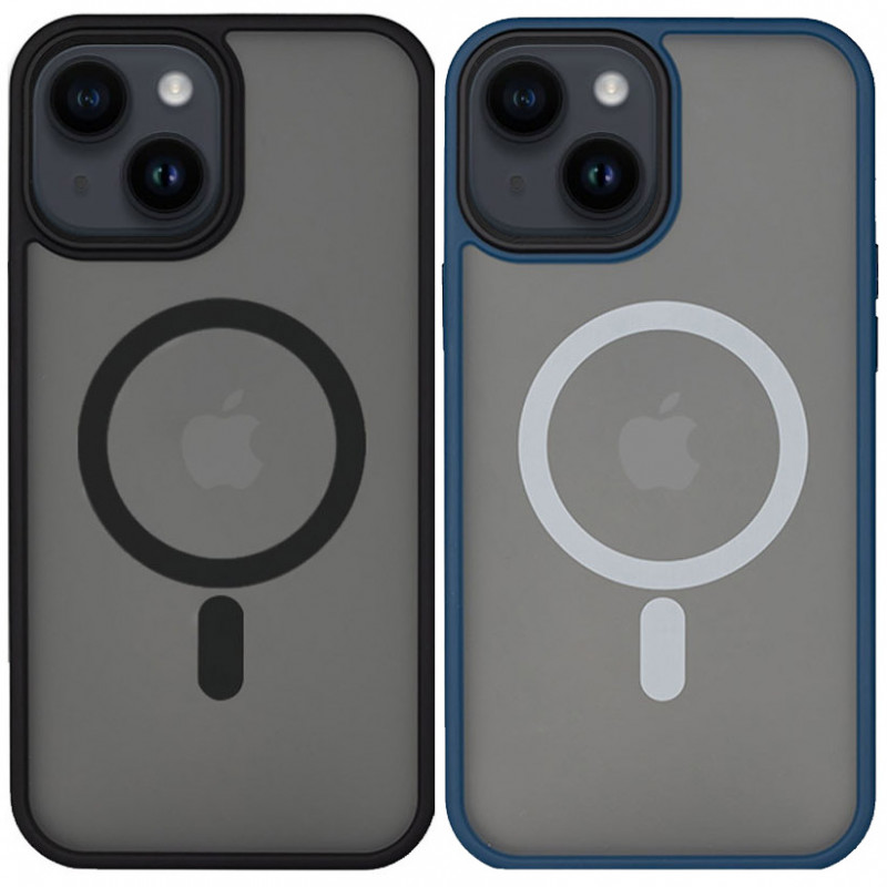 TPU+PC чохол Metal Buttons with Magnetic Safe на Apple iPhone 14 (6.1")