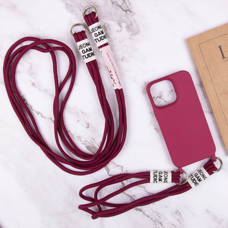 Заказать Чехол TPU two straps California для Apple iPhone 13 Pro (6.1") (Красный / Rose Red) на vchehle.ua