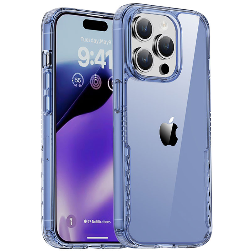 Чохол TPU+PC Multi-Color на Apple iPhone 14 Pro Max (6.7") (Blue)