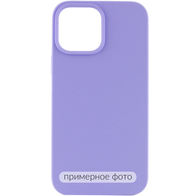 Чехол Silicone Case Full Protective (AA) NO LOGO для Apple iPhone 16 (6.1") (Сиреневый / Dasheen)