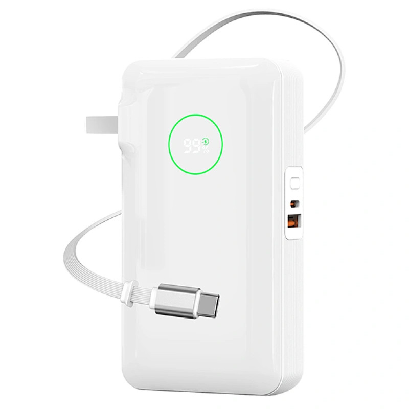 Портативний ЗП Power Bank WIWU Wi-P049 PD20W with cable 10000 mAh (White)