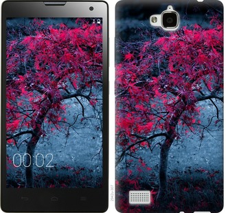 

Чехол Дерево с яркими листьями для Huawei Honor 3C 736530