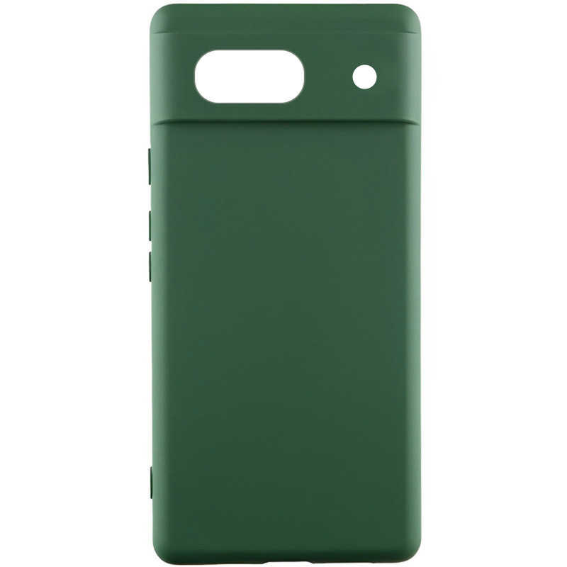 Чехол Silicone Cover Lakshmi Full Camera (AAA) для Google Pixel 7a (Зеленый / Cyprus Green)