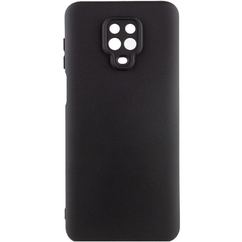 Чохол Silicone Cover Lakshmi Full Camera (AAA) на Xiaomi Redmi Note 9s / Note 9 Pro /Note 9 Pro Max (Чорний / Black)