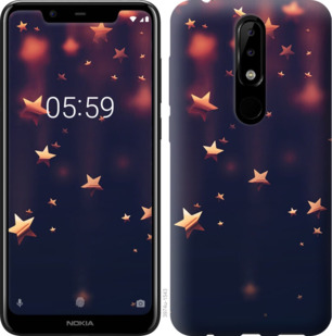

Чехол Падающие звезды для Nokia 5.1 Plus 878858