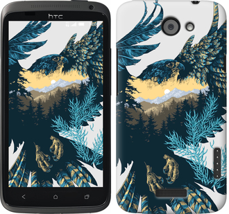 

Чехол Арт-орел на фоне природы для HTC One X+ 239162