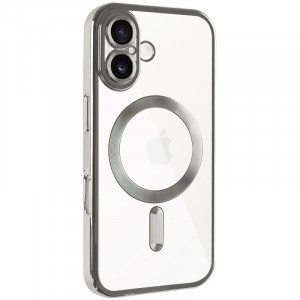 TPU чохол Fibra Chrome with Magnetic safe на Apple iPhone 16 (6.1")