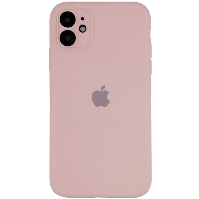 Чехол Silicone Case Full Camera Protective (AA) для Apple iPhone 11 (6.1") (Розовый / Pink Sand)