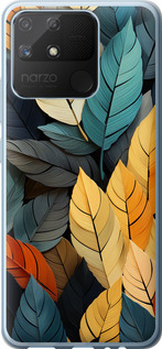 

Чохол Кольорове листя на Realme Narzo 50A 1629678