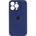 Чохол Silicone Case Full Camera Protective (AA) на Apple iPhone 16 Pro Max (6.9") (Синій / Deep navy)