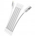 Фото Дата кабель Hoco U103 Magnetic Absorption USB to Lightning (1m) (White) в магазине vchehle.ua