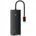 Переходник HUB Baseus Lite Series 4in1 (Type-C to 4xUSB 3.0) 25cm (WKQX03) (Black)