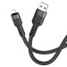 Фото Дата кабель Hoco U110 charging data sync USB to Lightning (1.2 m) (Черный) в магазине vchehle.ua
