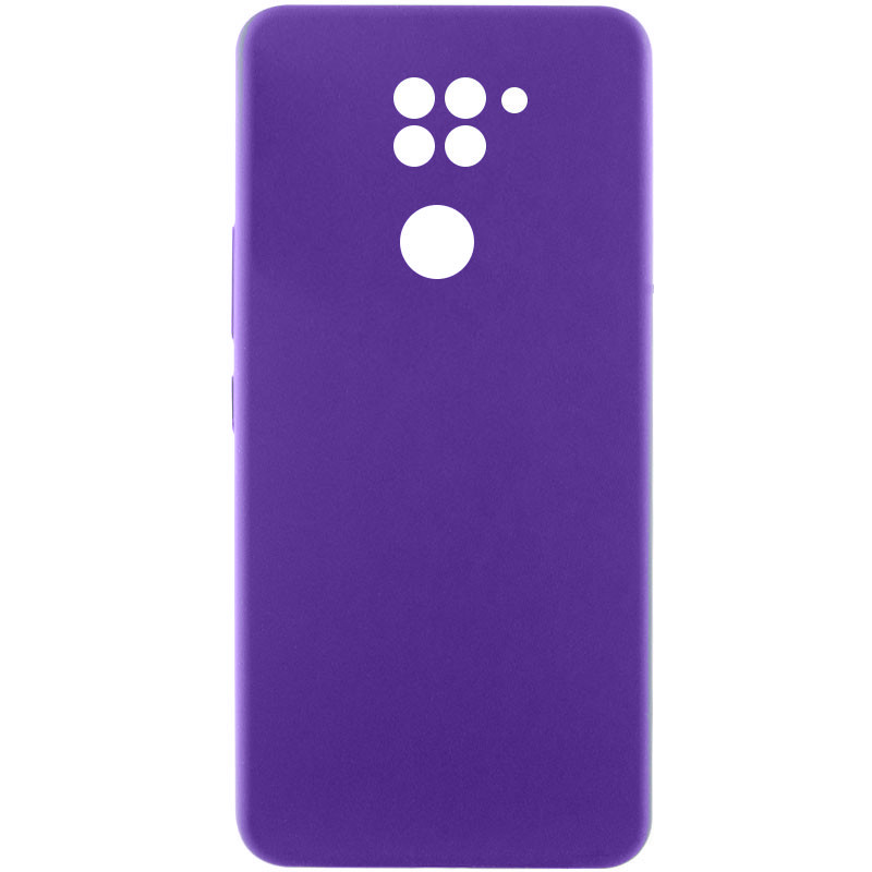 Чохол Silicone Cover Lakshmi Full Camera (AAA) на Xiaomi Redmi Note 9 / Redmi 10X (Фіолетовий / Amethyst)