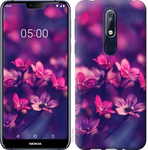 

Чехол Пурпурные цветы для Nokia 7.1 688283