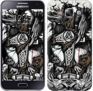 Чехол Тату Викинг для Samsung Galaxy E5 E500H