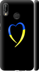 Чехол Жёлто-голубое сердце для Huawei P20 Lite