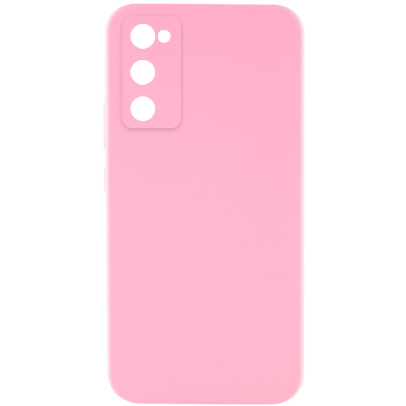 Чехол Silicone Cover Lakshmi Full Camera (AAA) для Samsung Galaxy S20 FE (Розовый / Light pink)