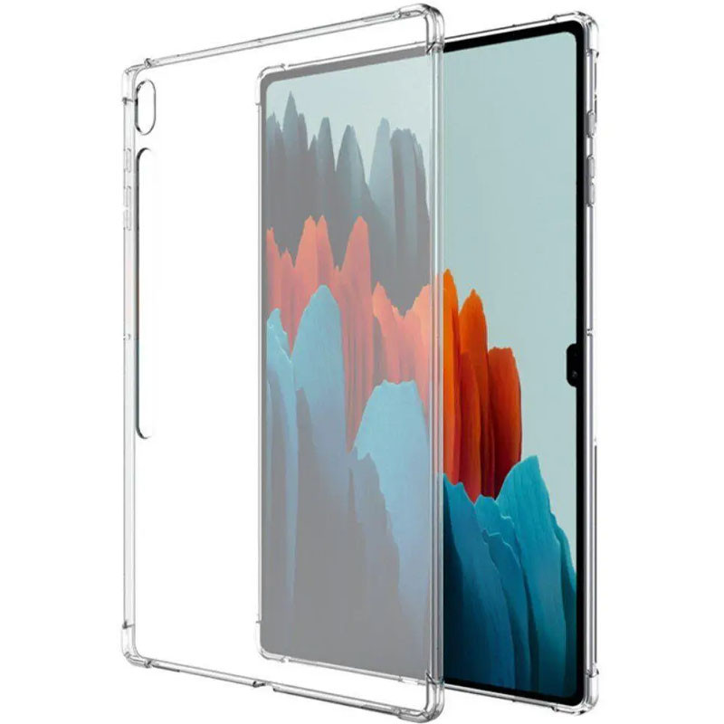 TPU чохол Epic Ease Color з посиленими кутами на Samsung Galaxy Tab S8 Plus / S7 FE 12.4" (Прозорий)