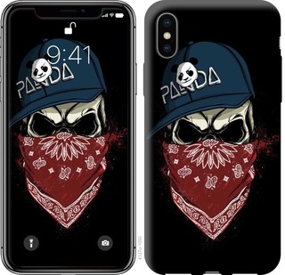 

Чехол Череп в кепке для iPhone XS (5.8") 669115