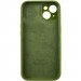 Чохол Silicone Case Full Camera Protective (AA) на Apple iPhone 14 (6.1") (Зелений / Dark Olive) в магазині vchehle.ua