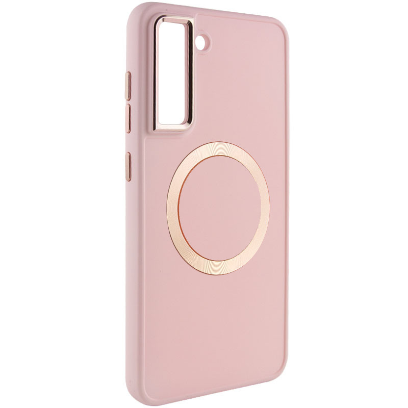 TPU чехол Bonbon Metal Style with Magnetic safe для Samsung Galaxy S22 (Розовый / Light Pink)