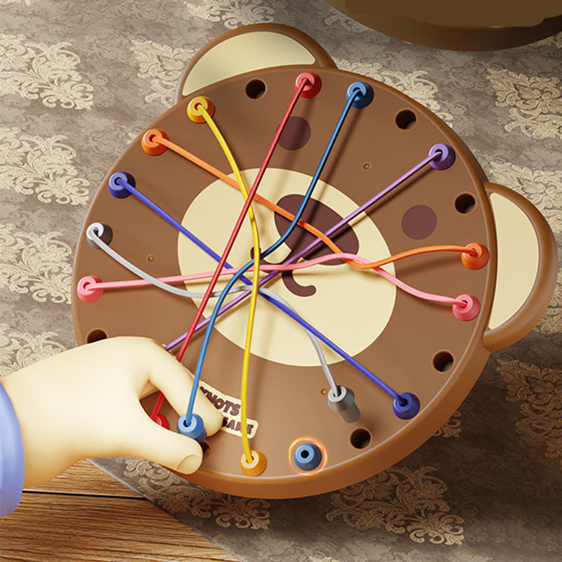 Фото Настольная интерактивная игра Ummi ME-241 Cute Bear Rope Unravelling Game (Brown) в магазине vchehle.ua