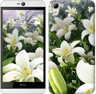 

Чехол Белые лилии для HTC Desire 826 dual sim 245687