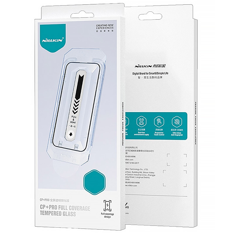 Заказать Защитное стекло Nillkin (CP+PRO) для Apple iPhone 17 Pro Max (6.9") (+ аппликатор) (Черный) на vchehle.ua