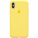 Чохол Silicone Case Full Protective (AA) на Apple iPhone X (5.8") / XS (5.8") (Жовтий / Yellow)