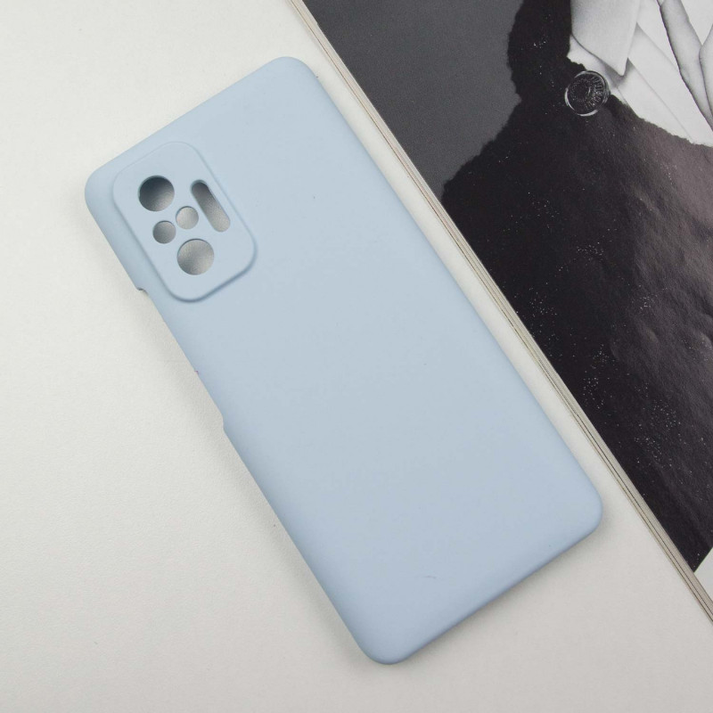 Фото Чохол Silicone Cover Lakshmi Full Camera (AAA) на Xiaomi Redmi Note 10 Pro / 10 Pro Max (Блакитний / Sweet Blue) на vchehle.ua