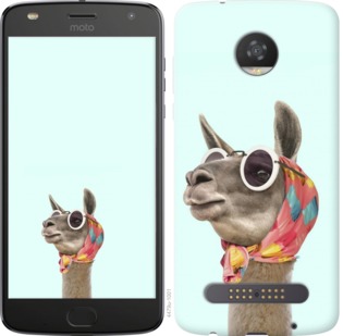 

Чехол Модная лама для Motorola Moto Z2 Play 753446