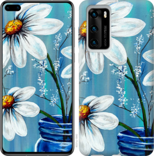 

Чехол Красивые арт-ромашки для Huawei P40 934167