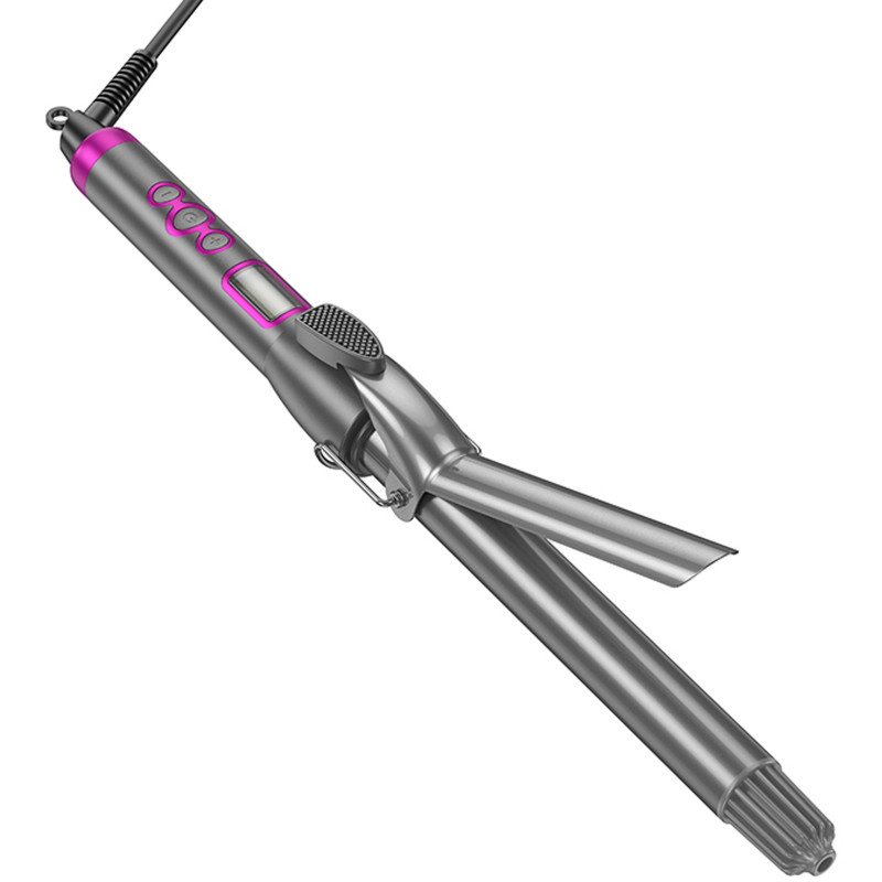 Фото Плойка для волос Hoco HP43 Electric manual curling iron with digital display (Gray) на vchehle.ua