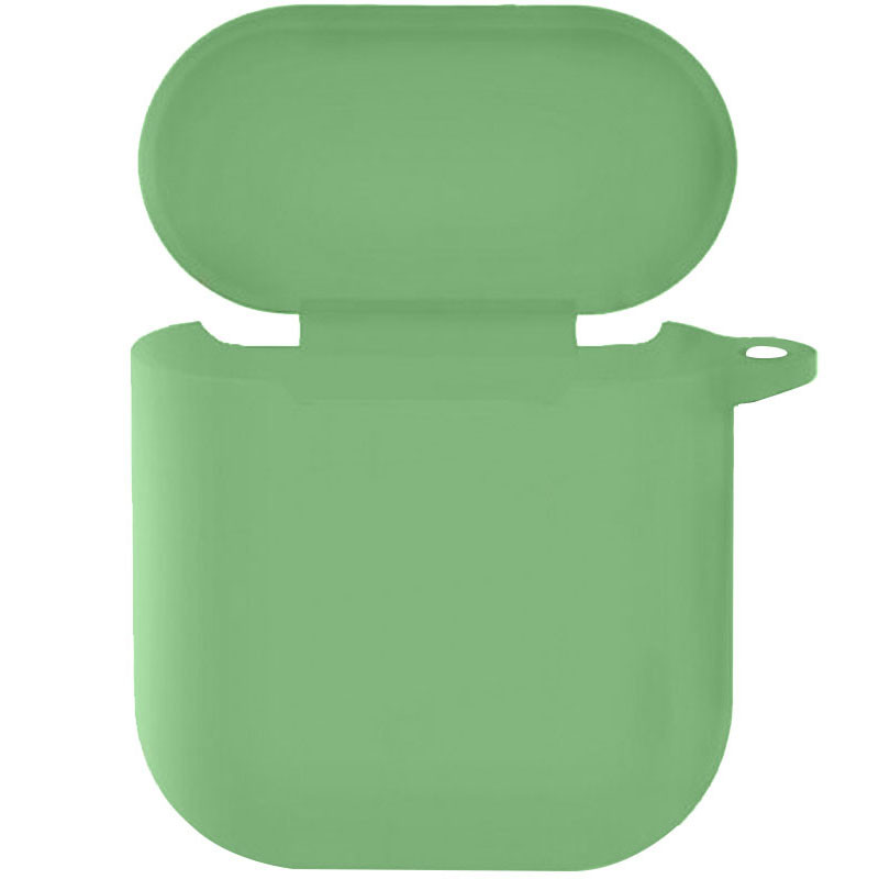 

Силіконовий футляр New з карабіном для навушників Airpods 1/2 (М'ятний / Mint) 1185250
