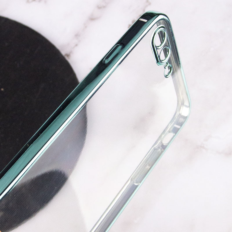 

Прозрачный силиконовый чехол глянцевая окантовка Full Camera для iPhone 8 plus (5.5") (Зеленый) 1096466