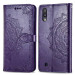 Купити Шкіряний чохол-книжка Art Case з візитницею на ZTE Blade A5 (2020) (Фіолетовий) на vchehle.ua