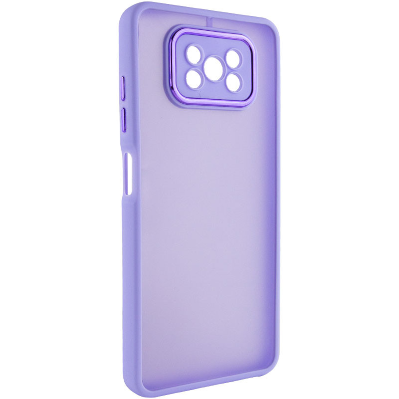 TPU+PC чехол Accent для Xiaomi Poco X3 NFC / Poco X3 Pro (White / Purple)