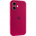 Чохол Silicone Case Full Camera Protective (AA) на Apple iPhone 16 Plus (6.7") (Червоний / Rose Red)