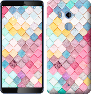 

Чехол Красочная черепица для HTC U11 Plus 640102
